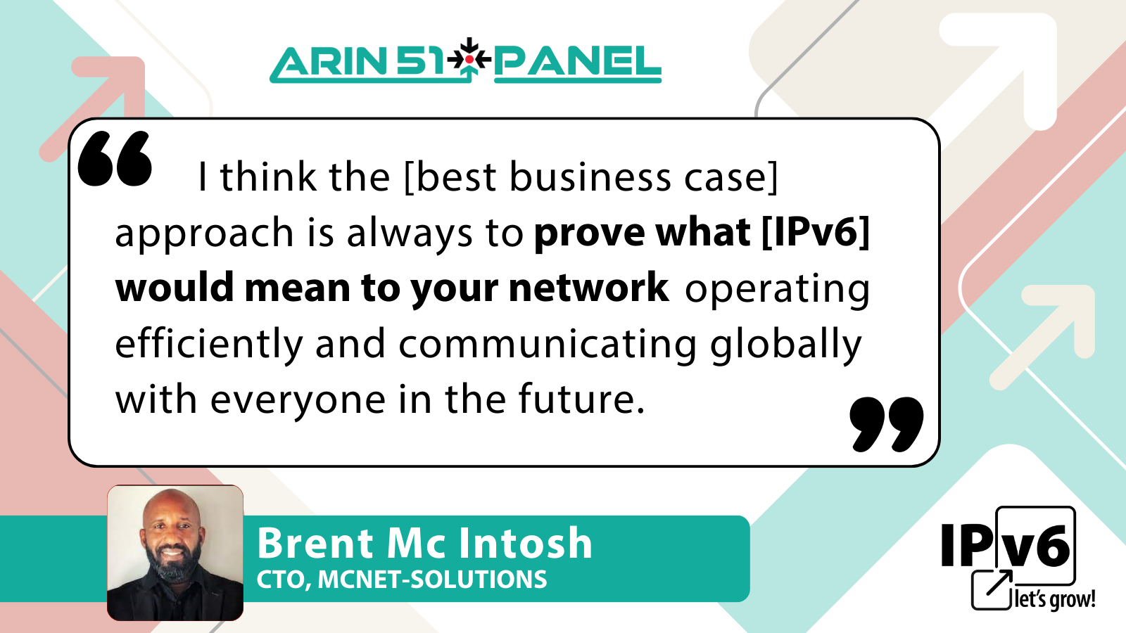 Quote from Brent Mc Intosh
