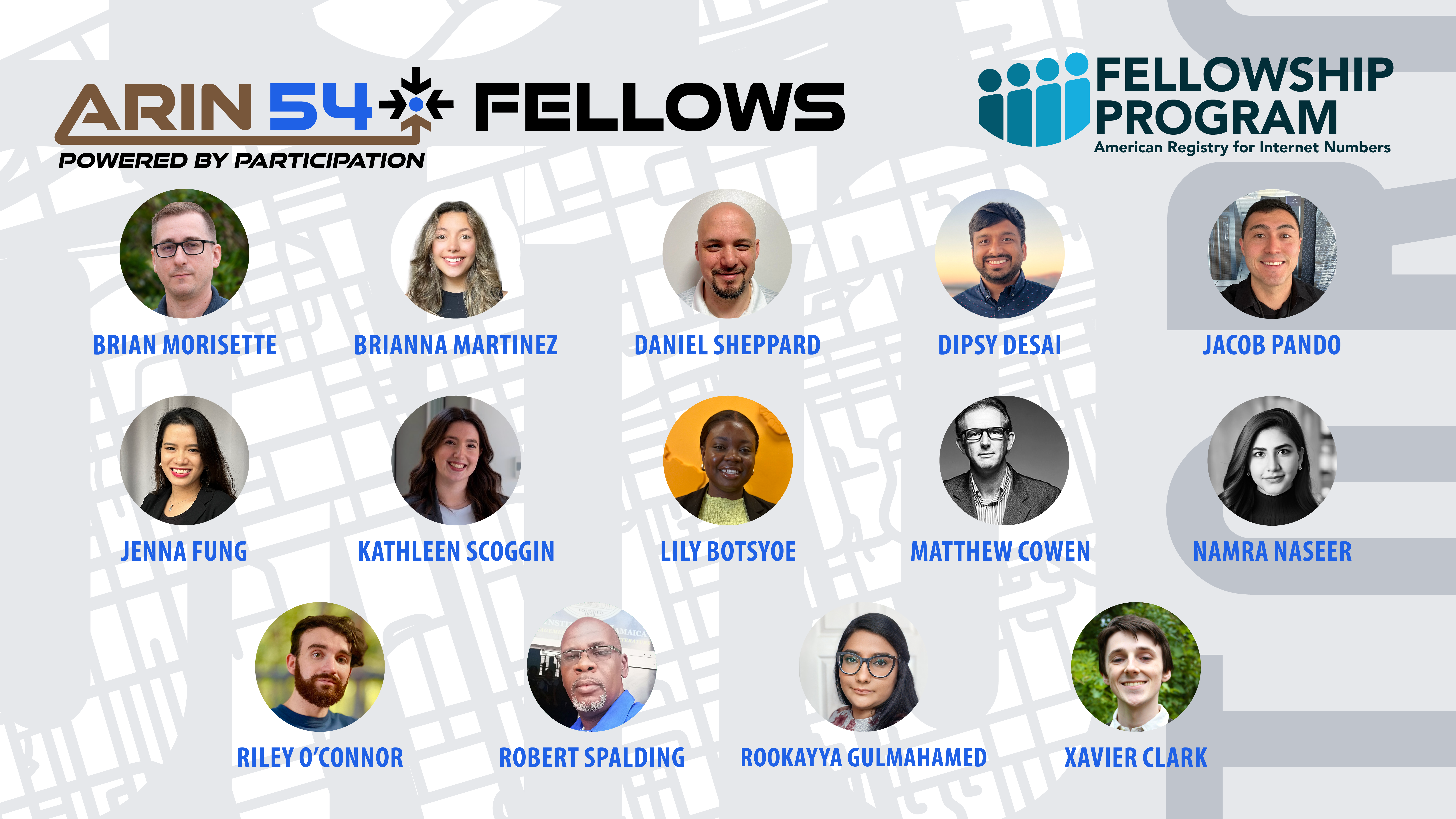 ARIN 54 Selected Fellows